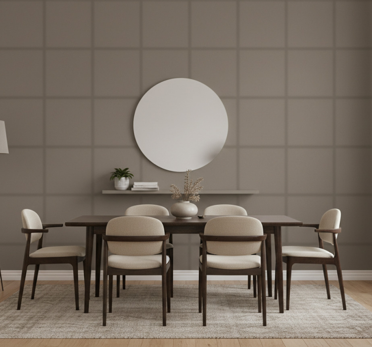 Tapet matsal cool brown monocolour - Tenstickers