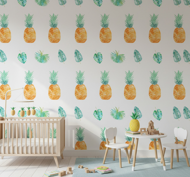 Tapet natur ananas koncept - Tenstickers