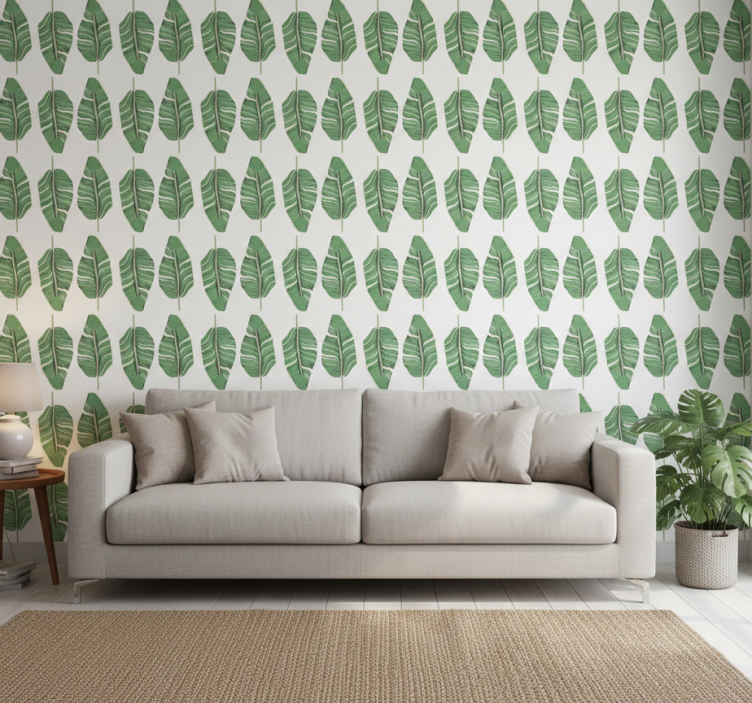 Tapet natur lyxigt bladmotiv - Tenstickers