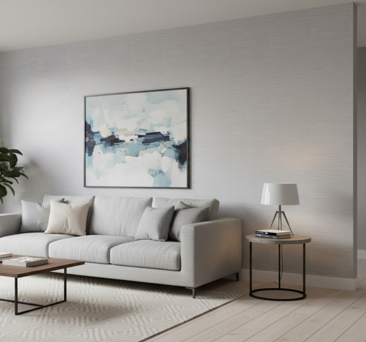 Tapet prydnadsföremål grå stålimitation - Tenstickers