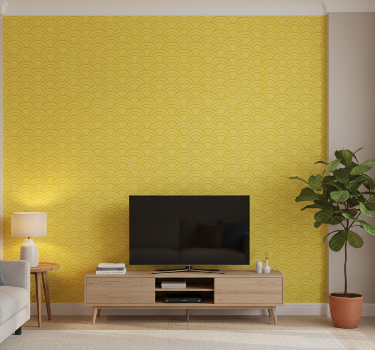 Tapet prydnadsföremål i lysande pantonmönster - Tenstickers