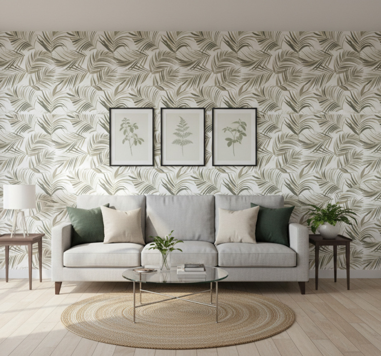 Tapet prydnadsföremål med sofistikerade bladmotiv - Tenstickers