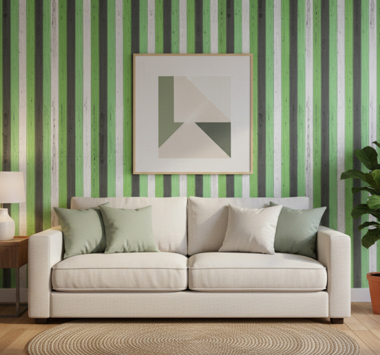 Tapet prydnadsföremål med trästruktur i olika färger - Tenstickers