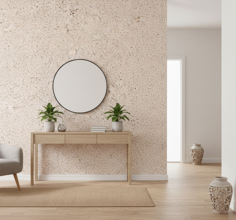 Tapet stenar beige granitlook - Tenstickers