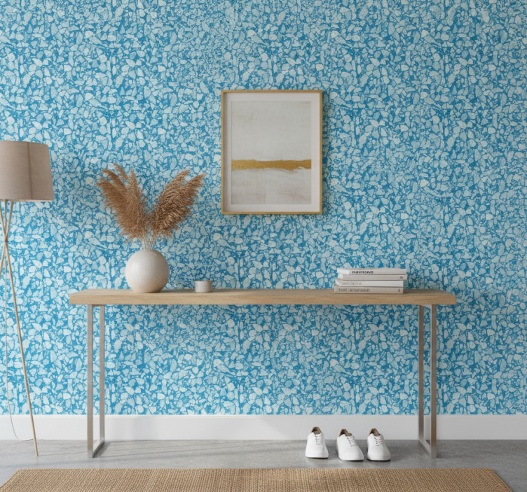 Tapet stenar chill azur mosaik - Tenstickers