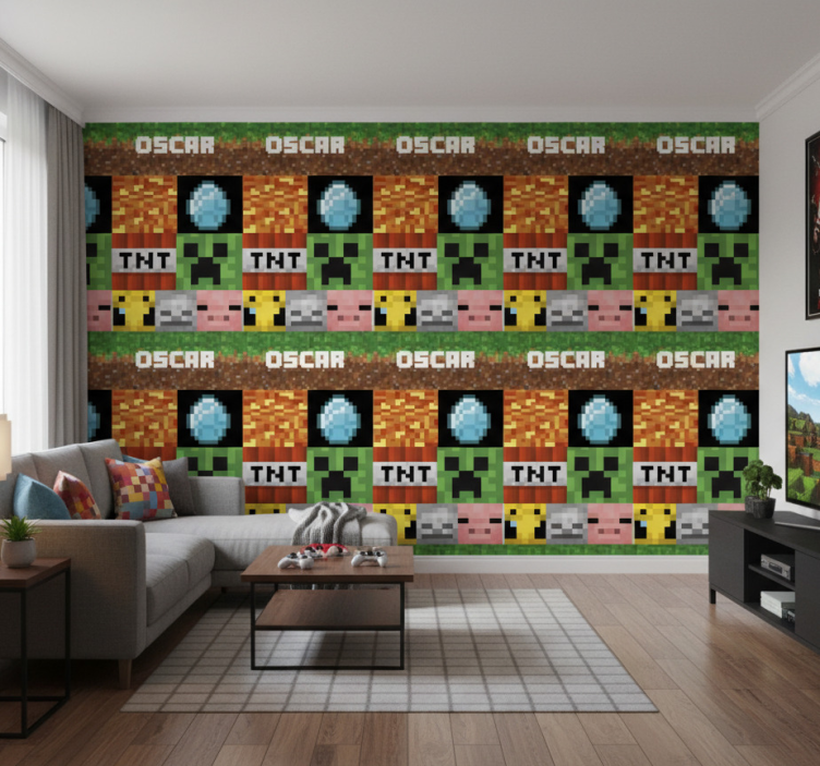 Tapet texturer och mönster gaming geometriskt mönster - Tenstickers