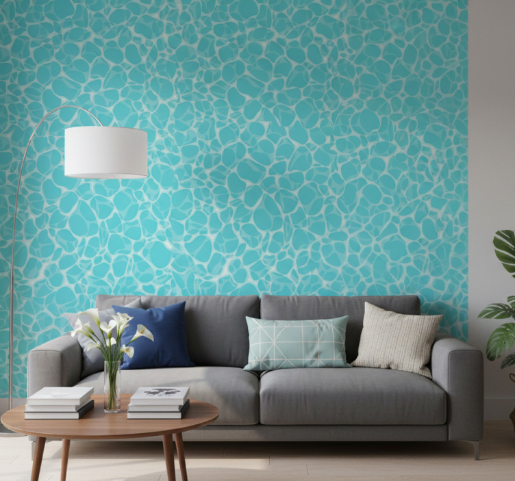 Tapet texturer och mönster ljus reflekterat i havbotten - Tenstickers