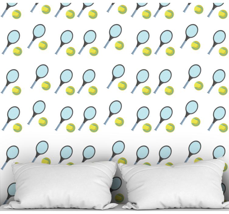 Tennisracketar och bollar Tapet anpassningsbara - Tenstickers