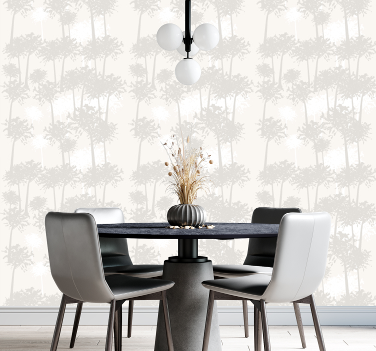 Träd grädde träd tapet - Tenstickers