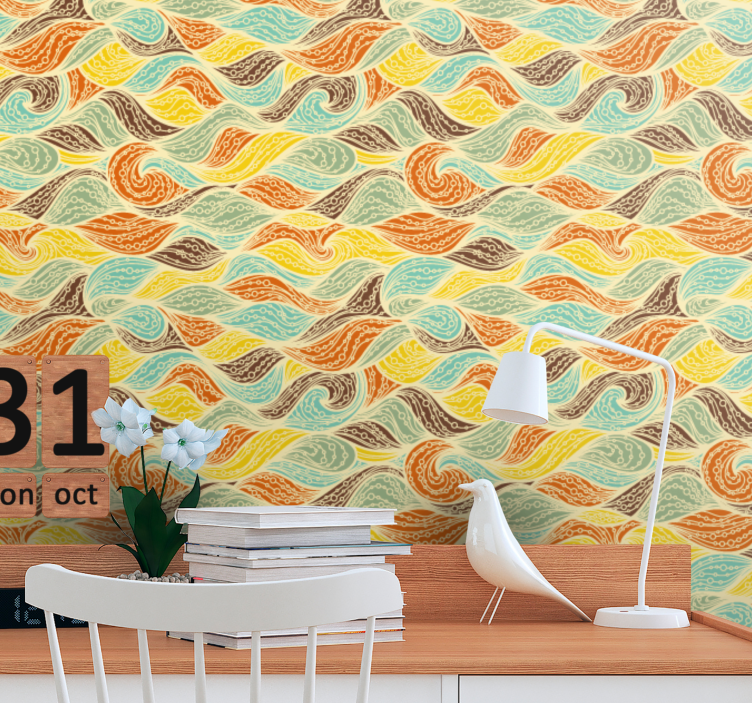 Trippel pop former vintage tapeter - Tenstickers