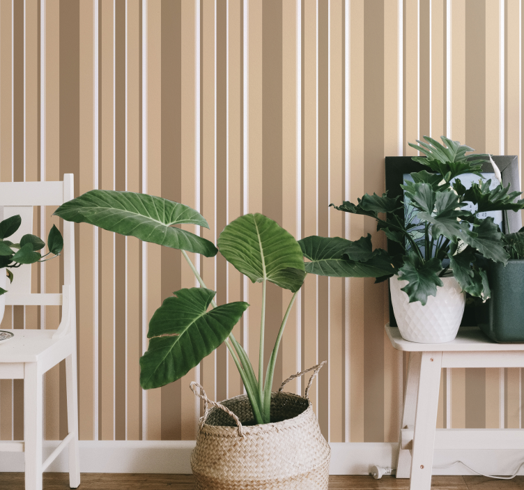 Tropiska färger palett vertikal tapet - Tenstickers