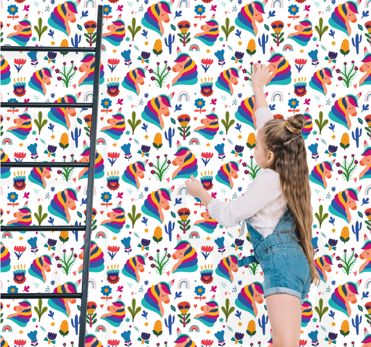 Tukan blommotiv Dyr tapet - Tenstickers