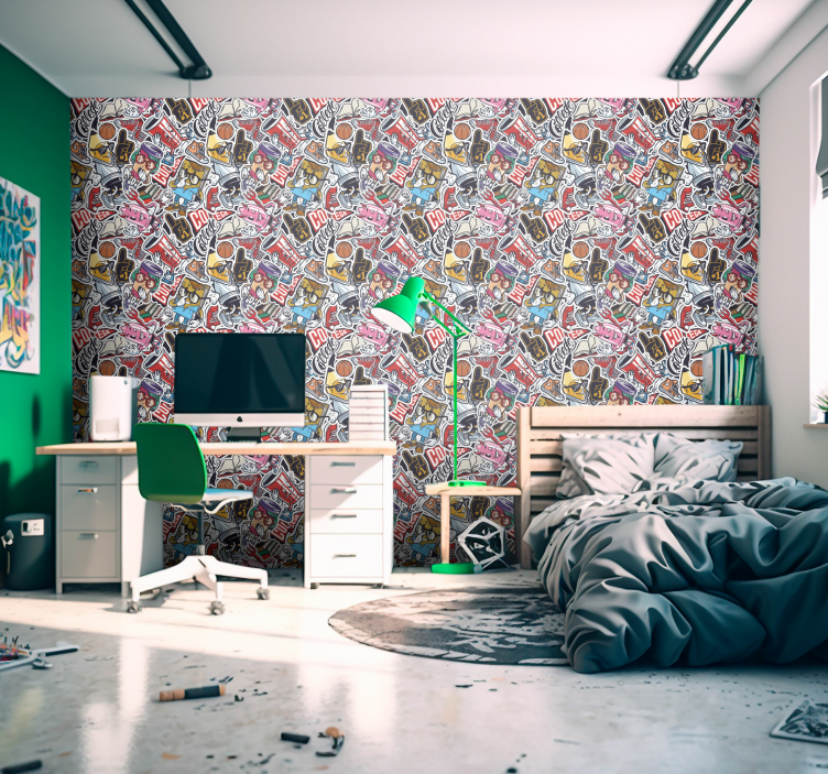 Urban klistermärke bomb konst tapeter - Tenstickers