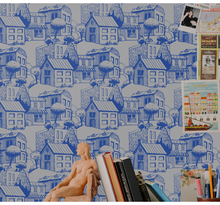 Urban skiss illustration Tapet städer och länder - Tenstickers