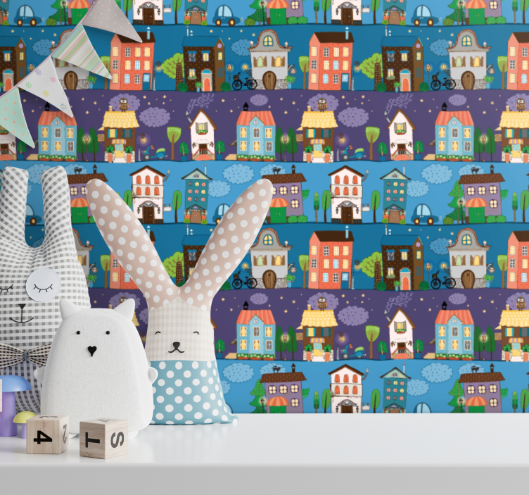 Urban storytime Tapet städer och länder - Tenstickers