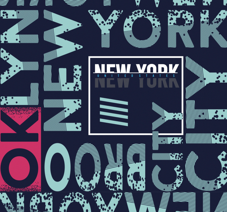Urban typografi Tapet new york - Tenstickers