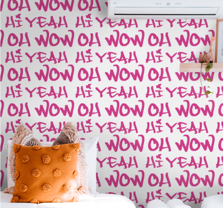 Uttrycksfull frasdesign brev tapet - Tenstickers