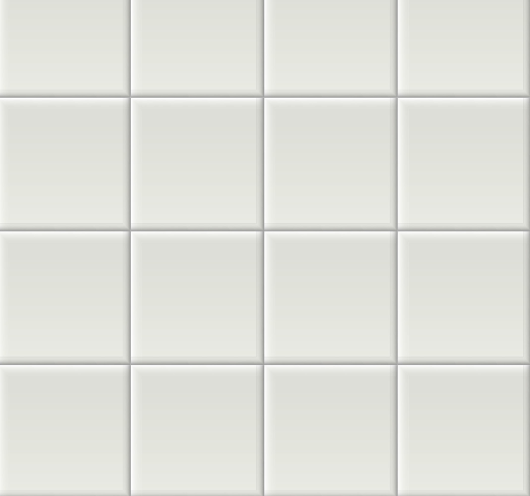 Vit kakel tapet - Tenstickers