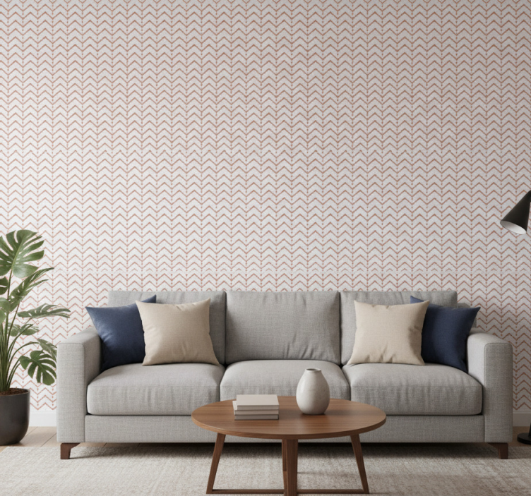 Zigzag och prickar tapet geometriska former - Tenstickers