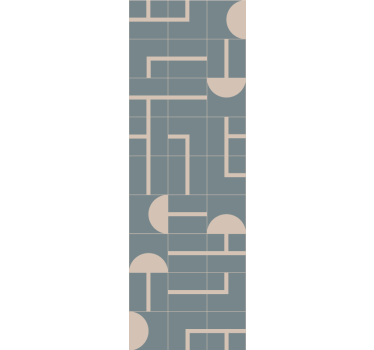 Tapet geometriska former beige stiliga former - Tenstickers