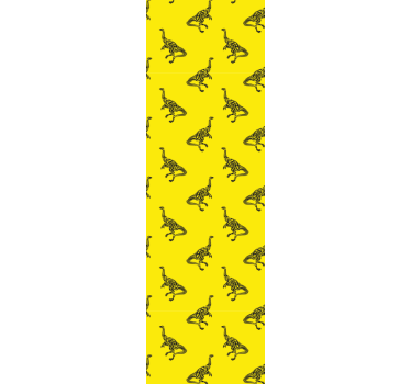Gult äventyr dinosaurie tapet - Tenstickers
