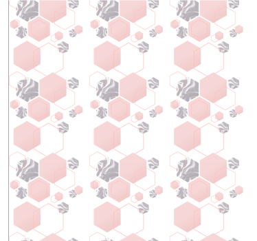 Honeycomb mönster design tapet geometriska former - Tenstickers