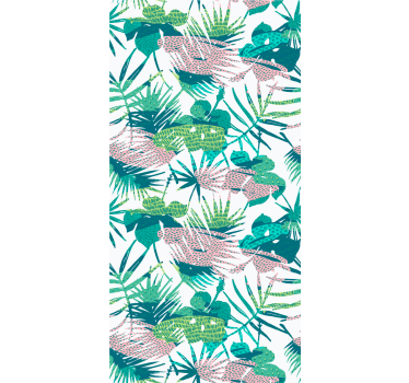 Botaniska blad sprängs Tapet djungel - Tenstickers