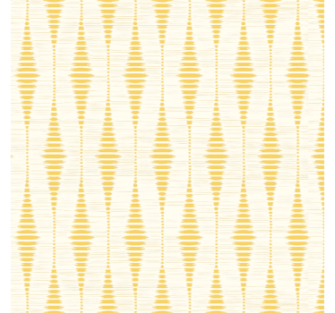 Gul rabaul ikat geometriska tapeter - Tenstickers