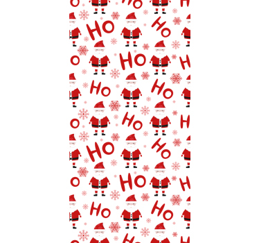 Tapet jul tomten hohoho - Tenstickers