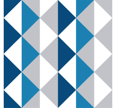 Tapet trianglar klassiskt blått mönster - Tenstickers