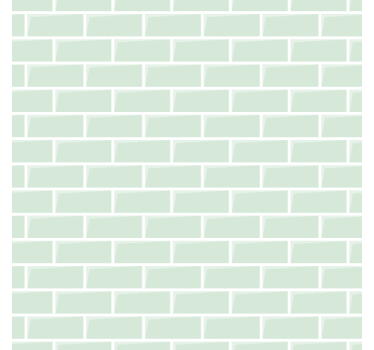 Tapet tegelstenar grön elegant mönster - Tenstickers