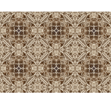 Fondtapet vardagsrum ornate lace kaleidoscope - Tenstickers