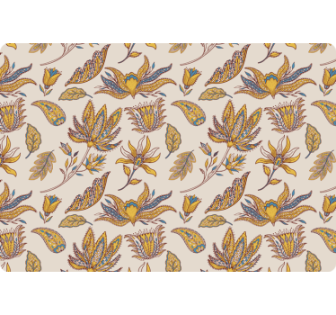 Tapet blommor paisley blommor set - Tenstickers