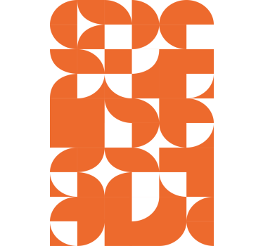 Tapet texturer och mönster orange cirkel geometrisk konst - Tenstickers