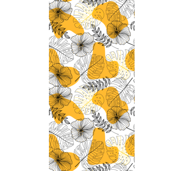 Tapet texturer och mönster blomdesign kallax - Tenstickers