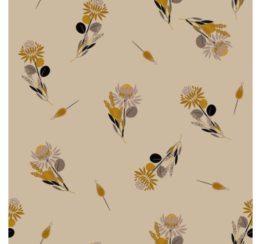 Vintage blommor tapet texturer och mönster - Tenstickers