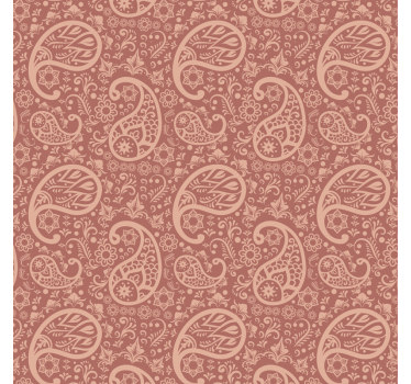 Tapet blommig varm paisley mönster - Tenstickers