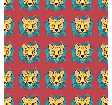 Tapet texturer och mönster orientalisk leopardgrafik - Tenstickers