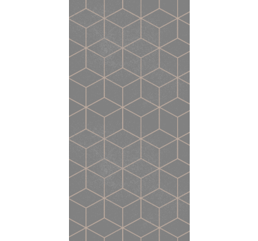 Tapet kontor geometriskt grått hexagonmönster - Tenstickers