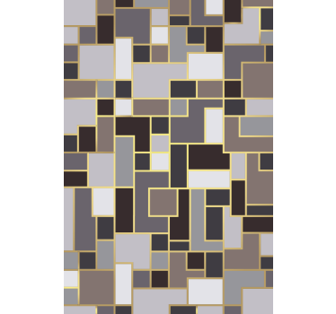 Tapet korridor grå rektanglar mosaik - Tenstickers