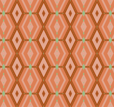 Tapet korridor 30-tals höstnyanser geometrisk - Tenstickers
