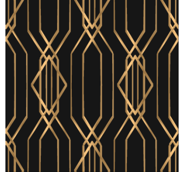 Tapet matsal art deco elegans - Tenstickers