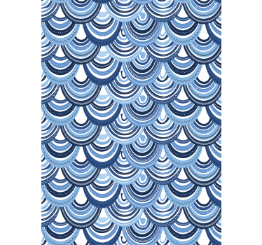 Tapet geometriska former vågmönster - Tenstickers