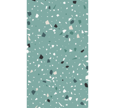 Tapet andra texturer aquamarinte terrazzo - Tenstickers