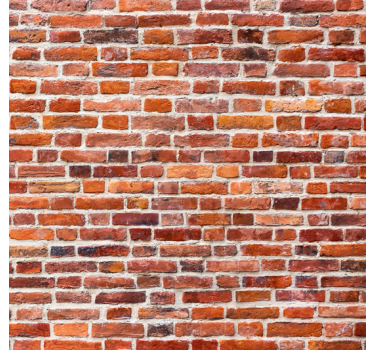 Tapet stenar rustik röd look - Tenstickers