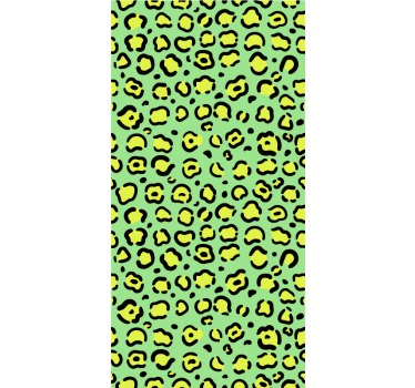 Barn tapet färgglad leopard på pistage - Tenstickers