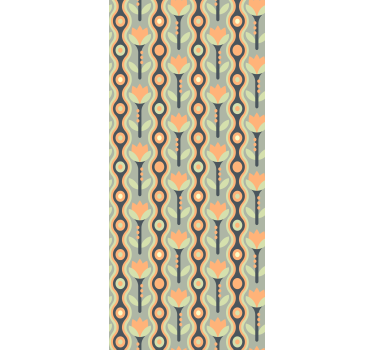 Abstract petal roll tapet korridor - Tenstickers