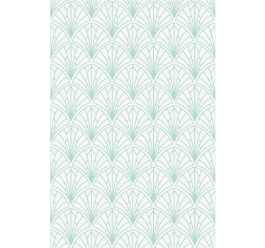 Tapet texturer och mönster geometrisk grön bladdesign - Tenstickers