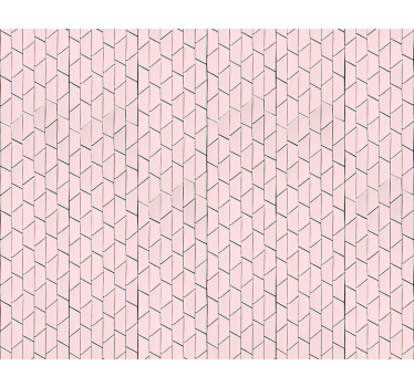 Tapet texturer och mönster rosa geometrisk design - Tenstickers