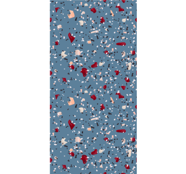 Tapet texturer och mönster blå geometrisk terrazzo - Tenstickers